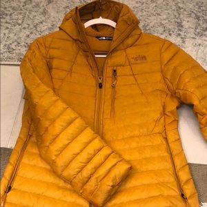 North Face Mustard Insulated Jacket